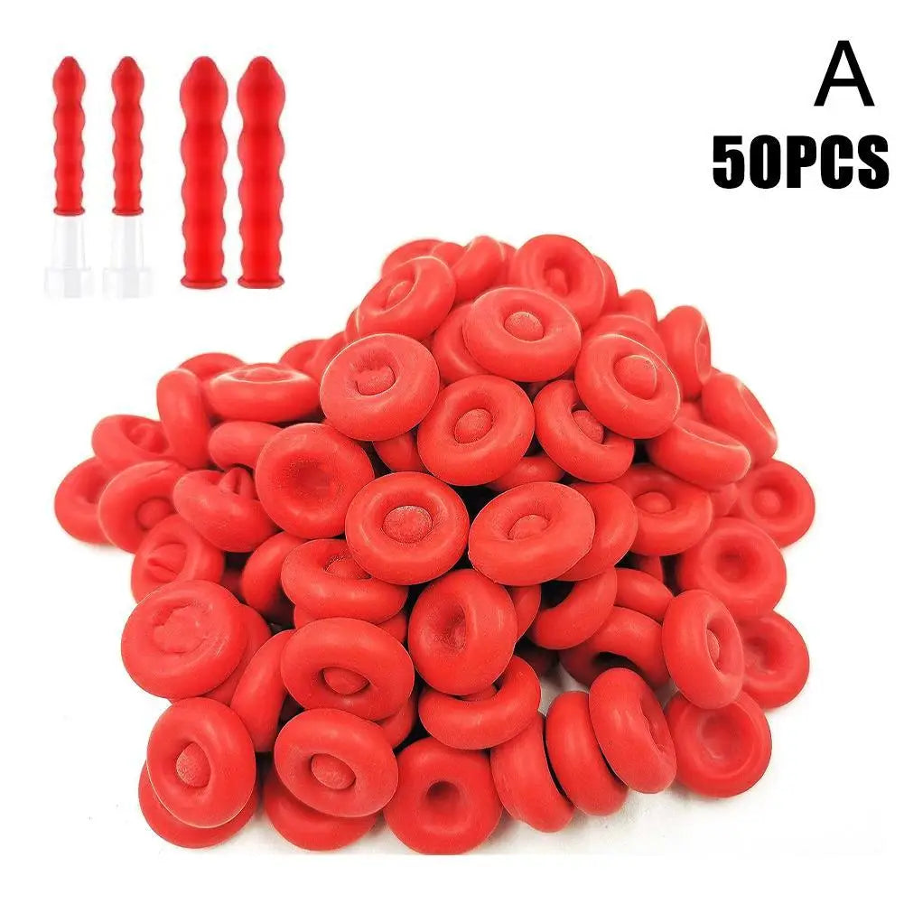 10pcs Caulking Gun Nozzles Cap Red Caulk Saving Caulk Saver Tube Covers for Sealing Preserving Finishing Construction Tools 