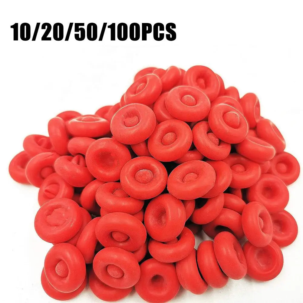 10pcs Caulking Gun Nozzles Cap Red Caulk Saving Caulk Saver Tube Covers for Sealing Preserving Finishing Construction Tools ﻿