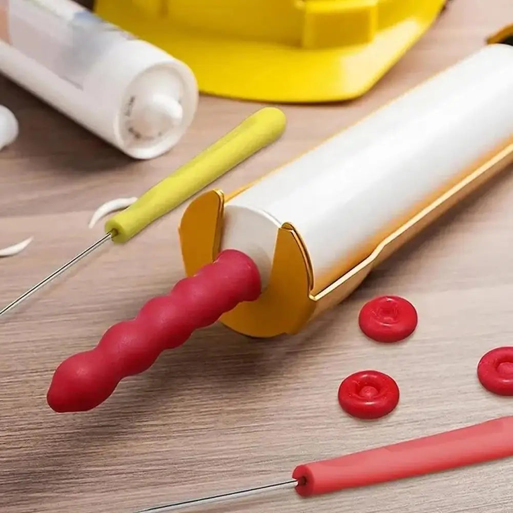 10pcs Caulking Gun Nozzles Cap Red Caulk Saving Caulk Saver Tube Covers for Sealing Preserving Finishing Construction Tools ﻿